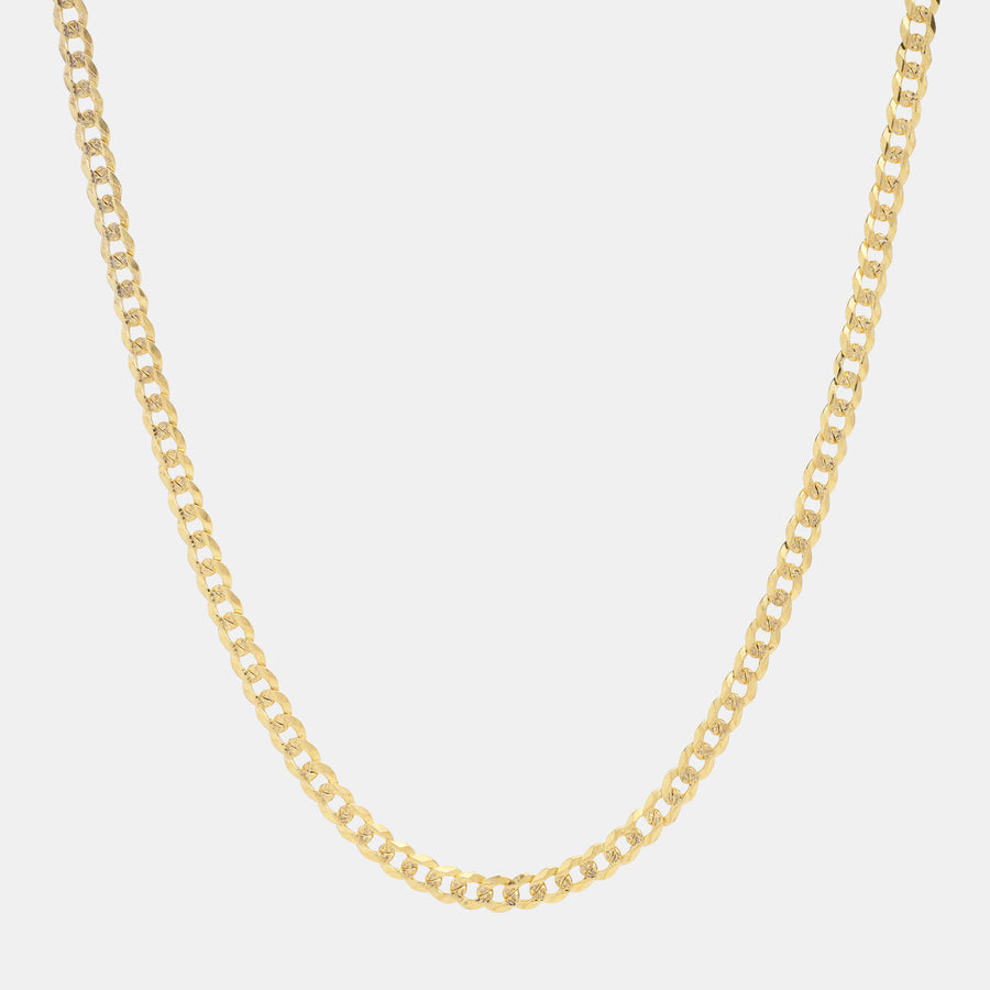 Curb Chain (Solid Gold) 4mm