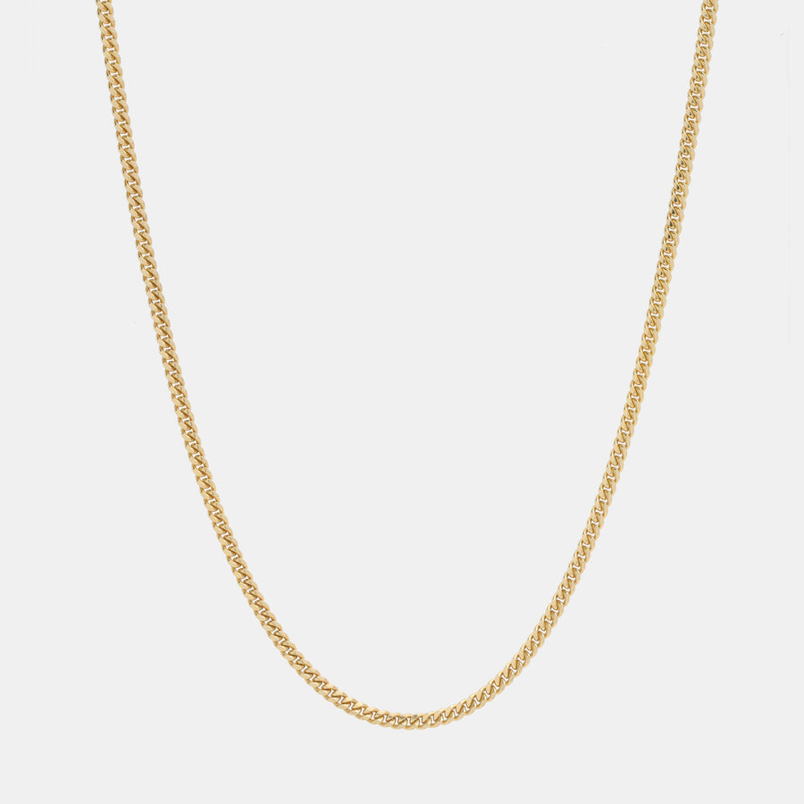 Cuban Link Chain (Solid Gold) 3mm