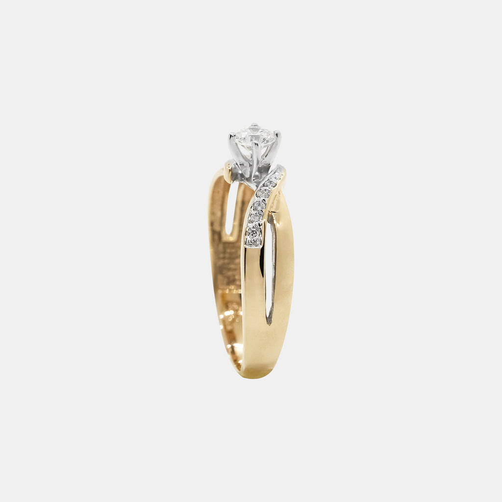 Euro Fit Ring with 14K Stone (4mm)XXXIII