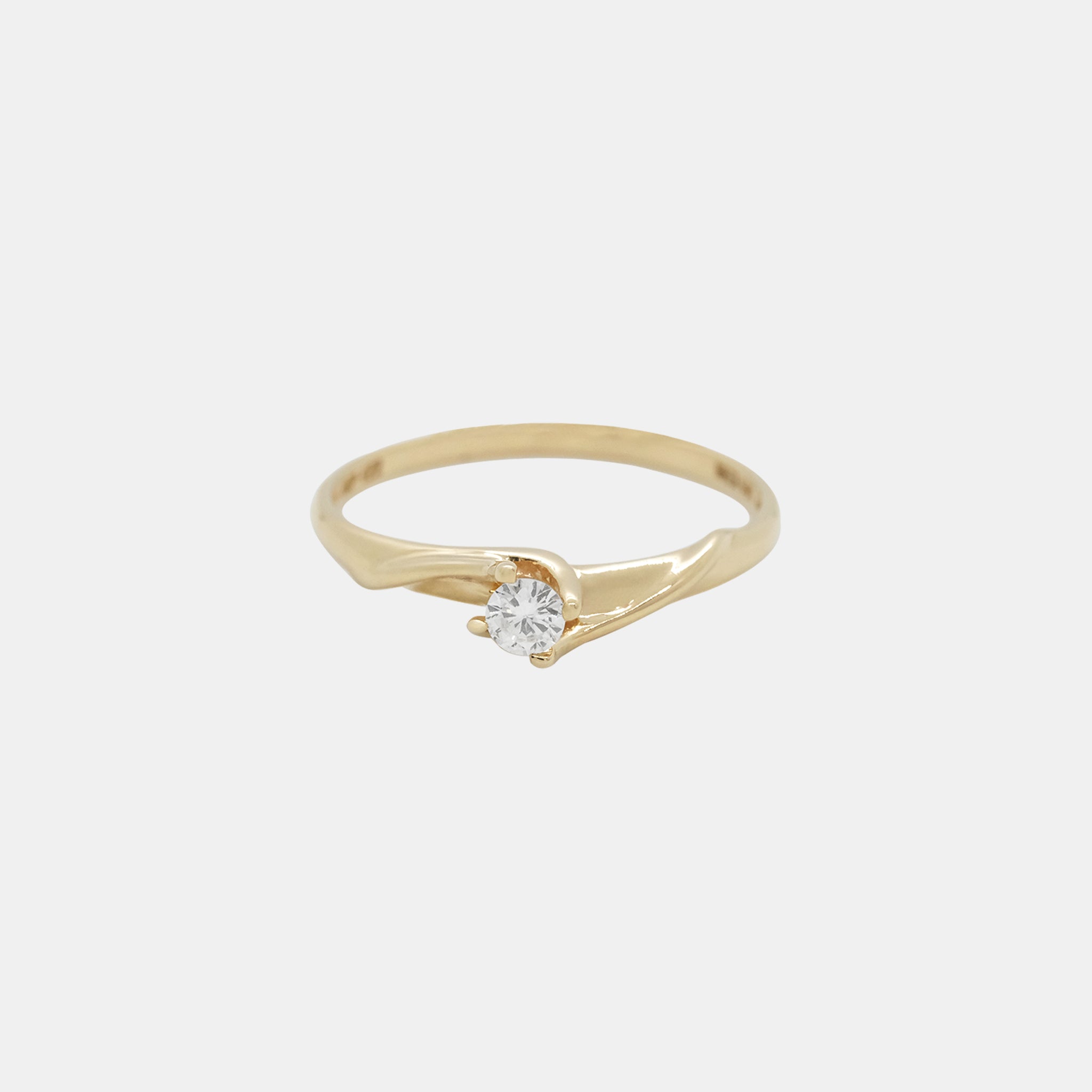 Euro Fit Ring with 14K Stone (4mm)XXXIII