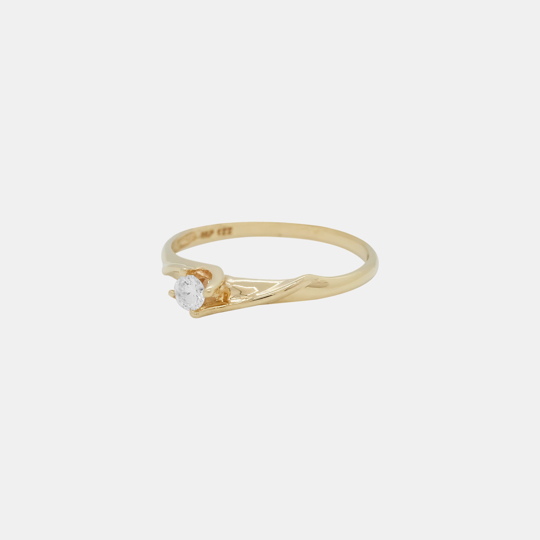 Euro Fit Ring with 14K Stone (4mm)XXXIII
