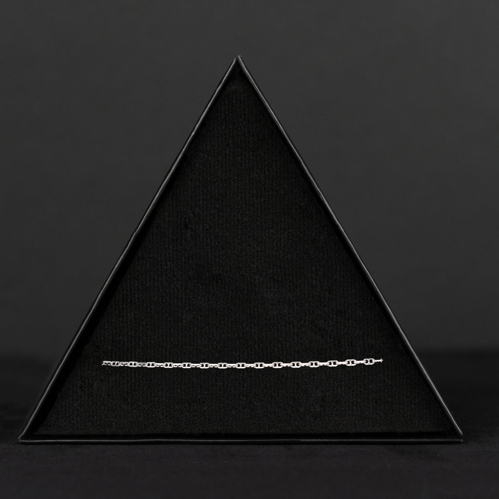 Anchor 2mm (Silver) Bracelet