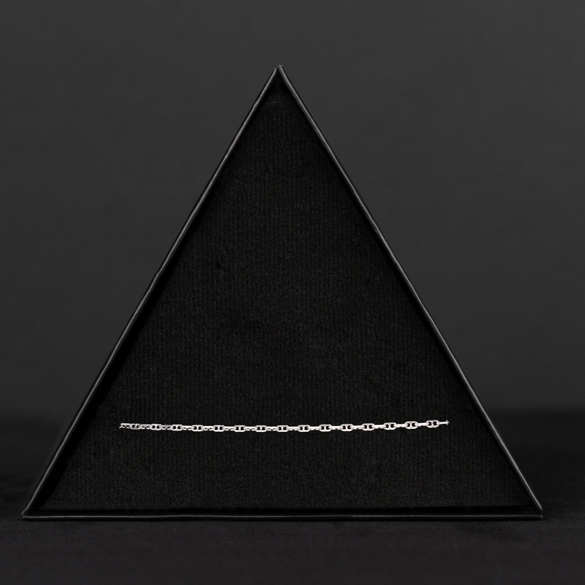 Anchor 2mm (Silver) Bracelet