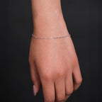 Anchor 2mm (Silver) Bracelet