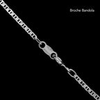 Hammered Anchor Chain 2mm Silver