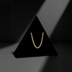 Hammered Anchor 3mm (Solid Gold) Chain