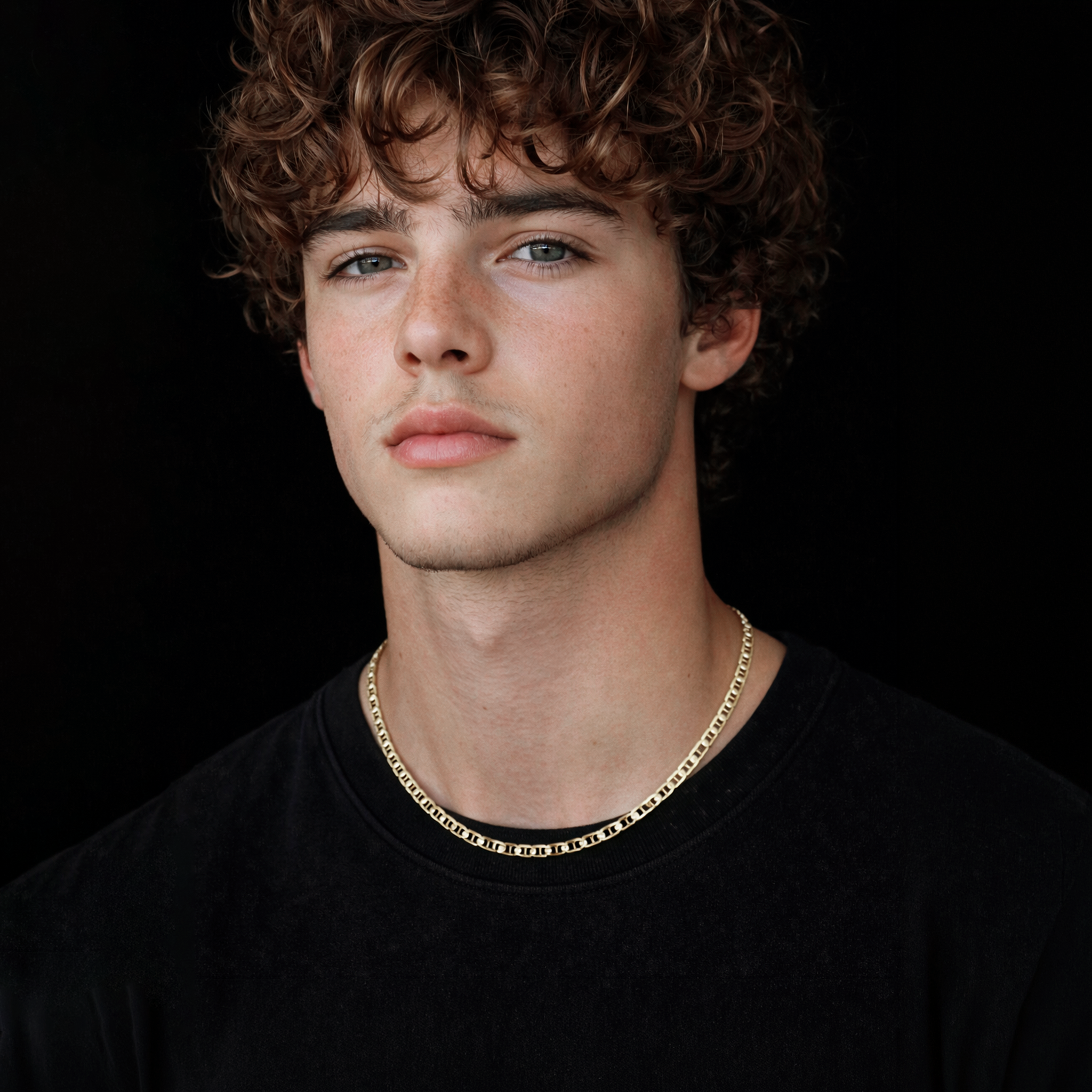 Hammered Anchor 3mm (Solid Gold) Chain