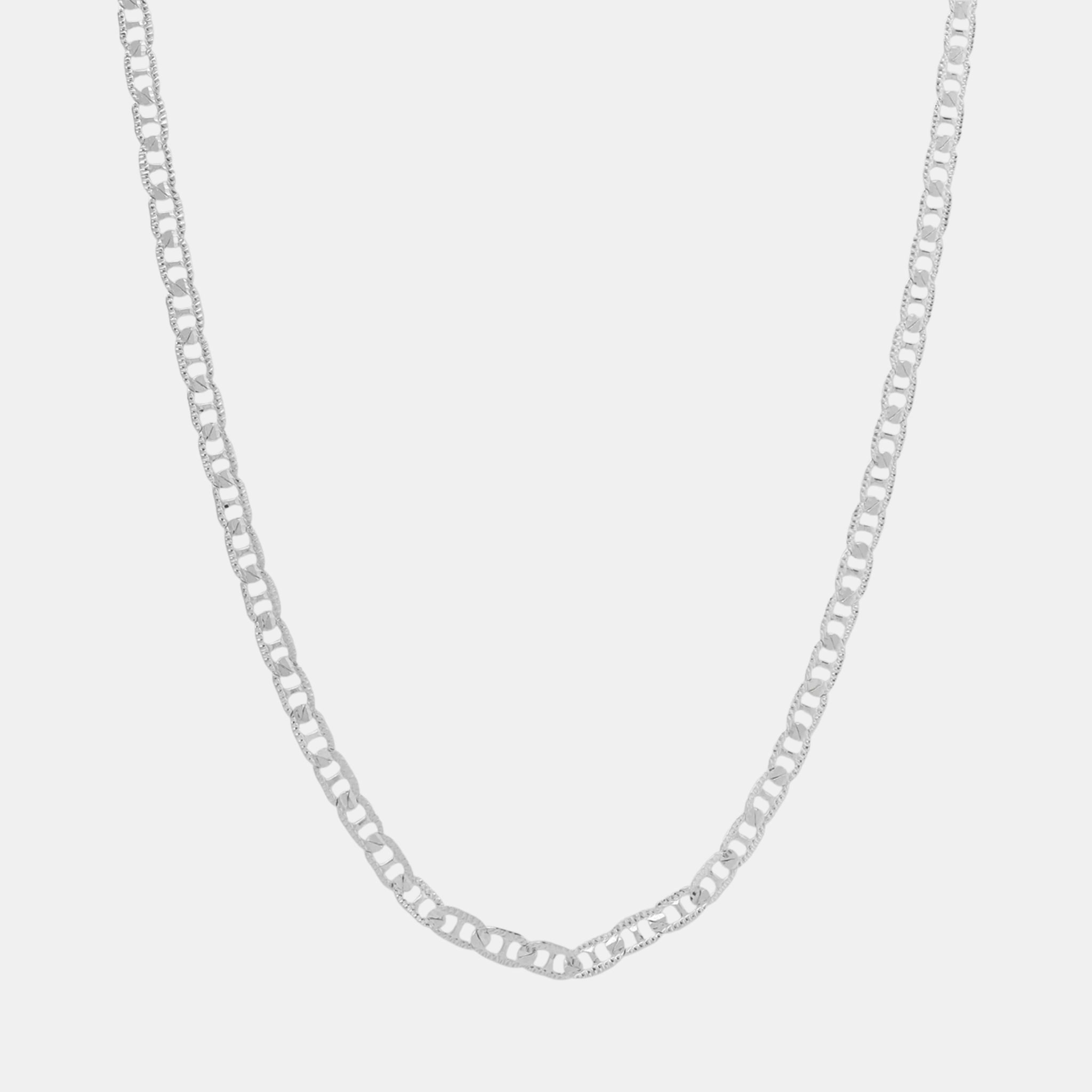 Danish Hammered Anchor 4mm (Silver) Chain