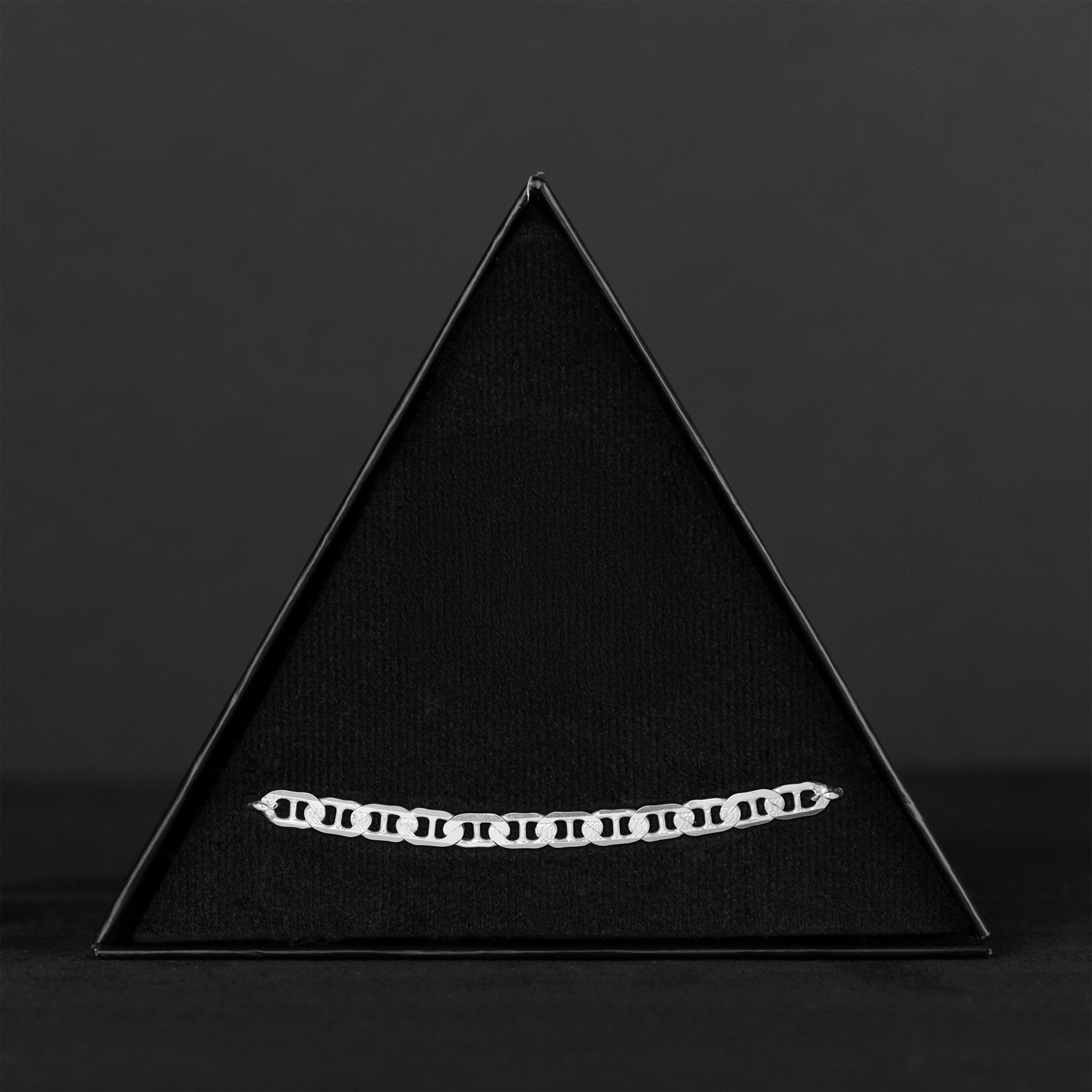 Zegrinada Hammered Anchor 5mm (Silver) Bracelet