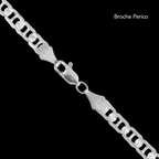 Zegrinada Hammered Anchor 5mm (Silver) Bracelet