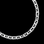 Zegrinada Hammered Anchor 5mm (Silver) Bracelet
