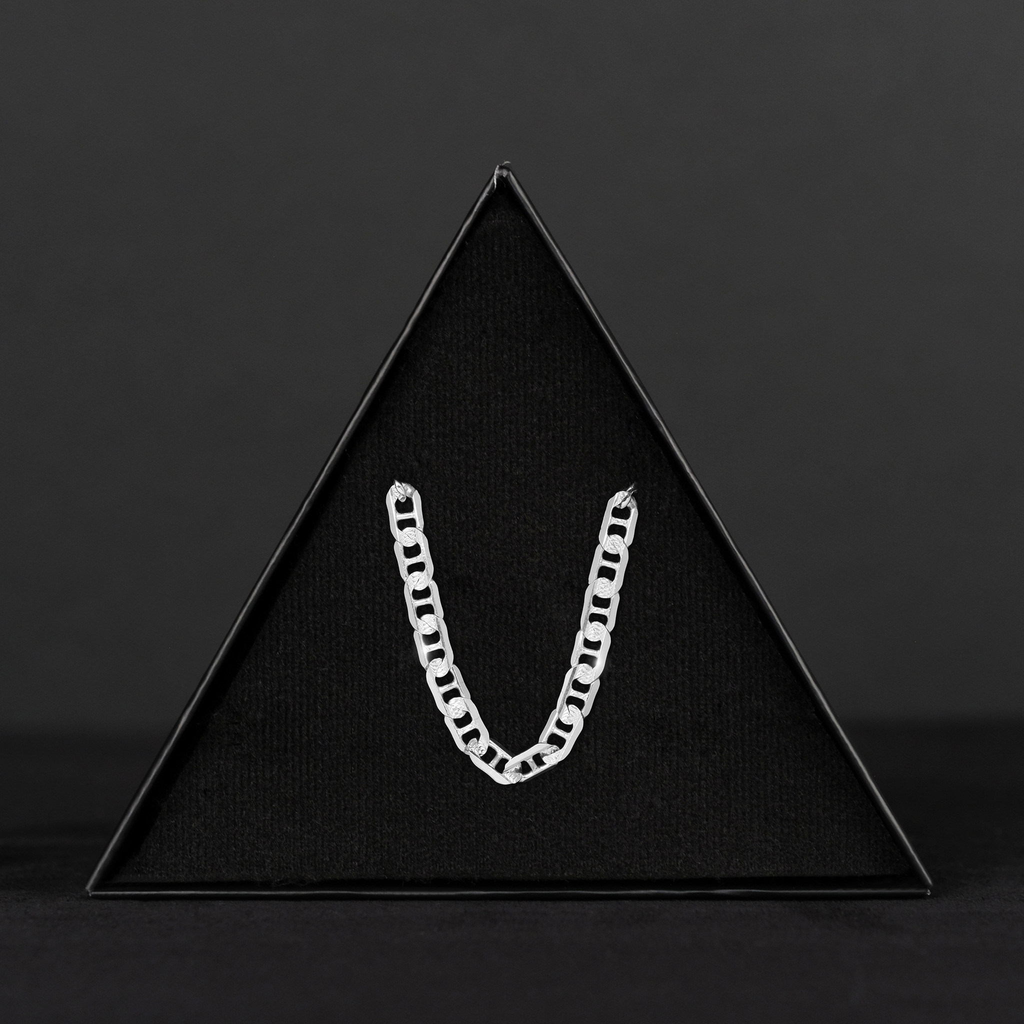 Zegrinada Hammered Anchor 5mm (Silver) Chain