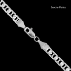 Zegrinada Hammered Anchor 5mm (Silver) Chain