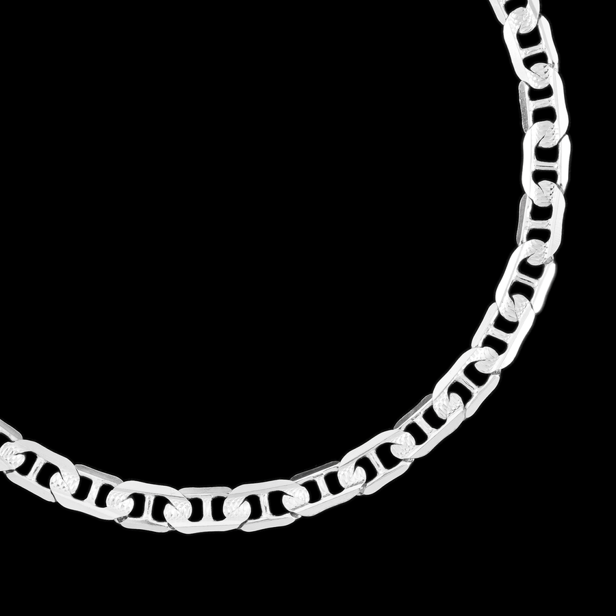Zegrinada Hammered Anchor 5mm (Silver) Chain