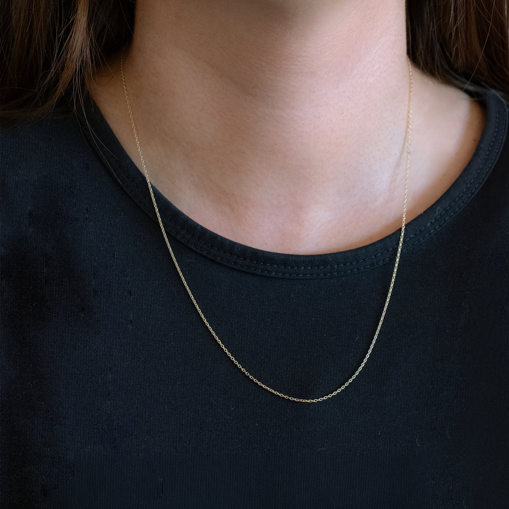 Figaro 3X1 2.5mm (Solid Gold) Chain