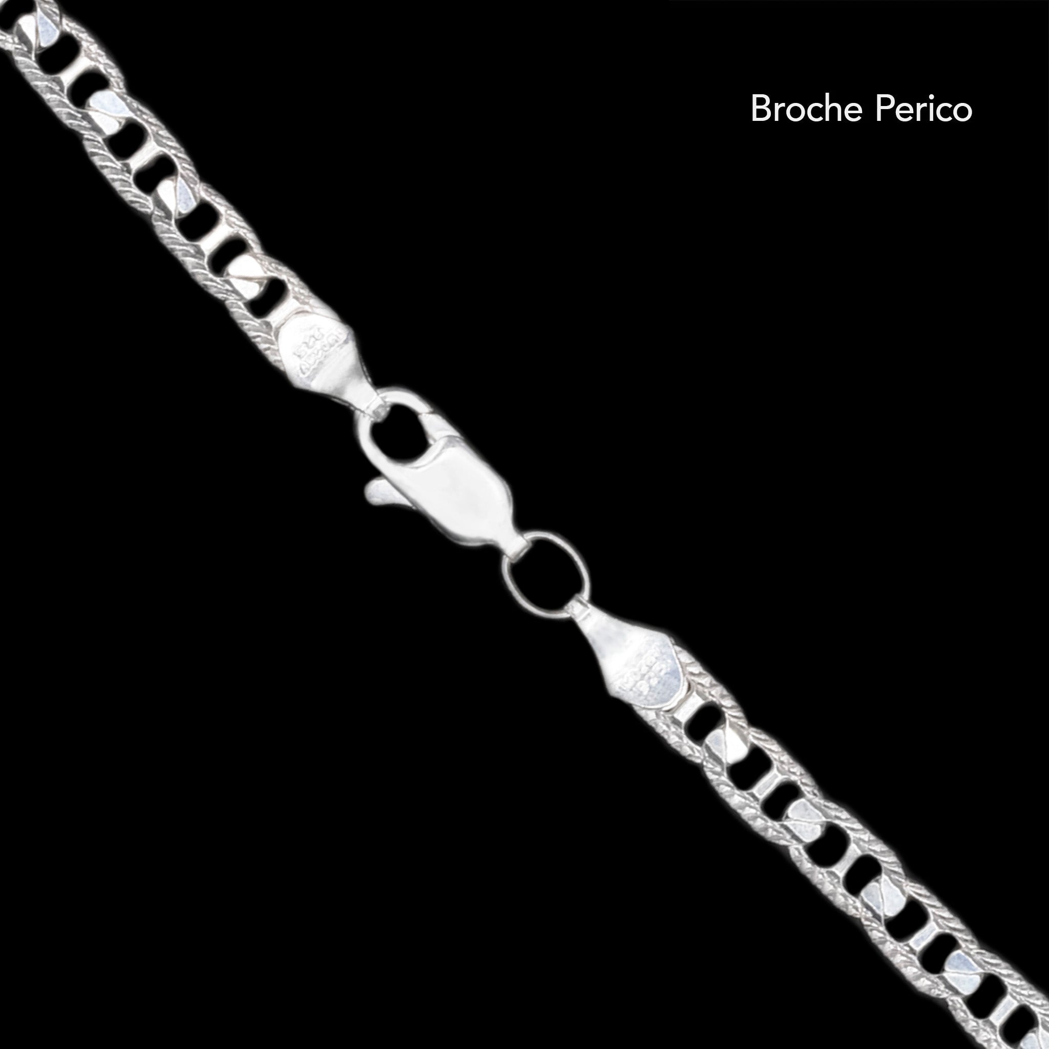 Danish Hammered Anchor 4mm (Silver) Bracelet