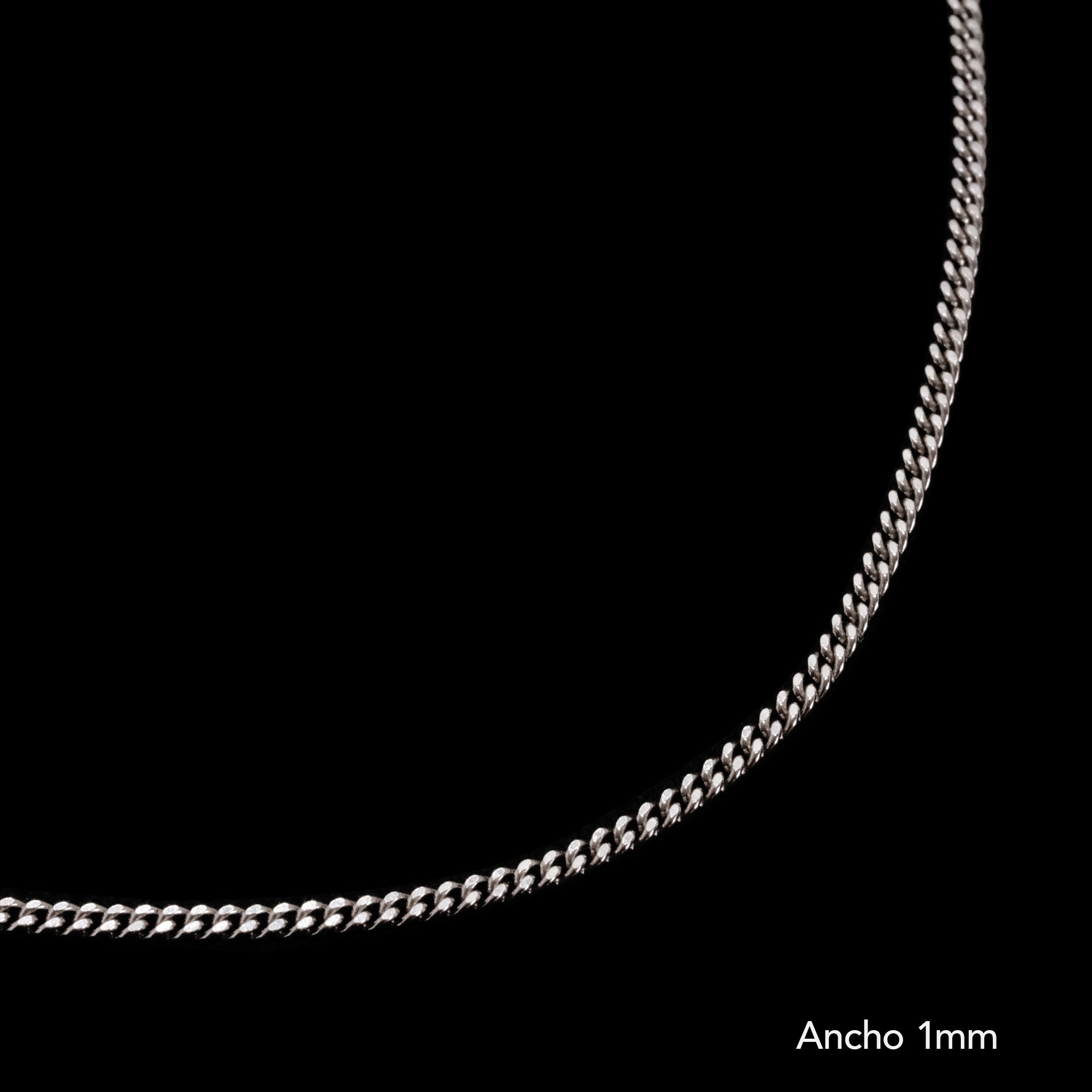 Tulum 2mm (Rhodium) Necklace