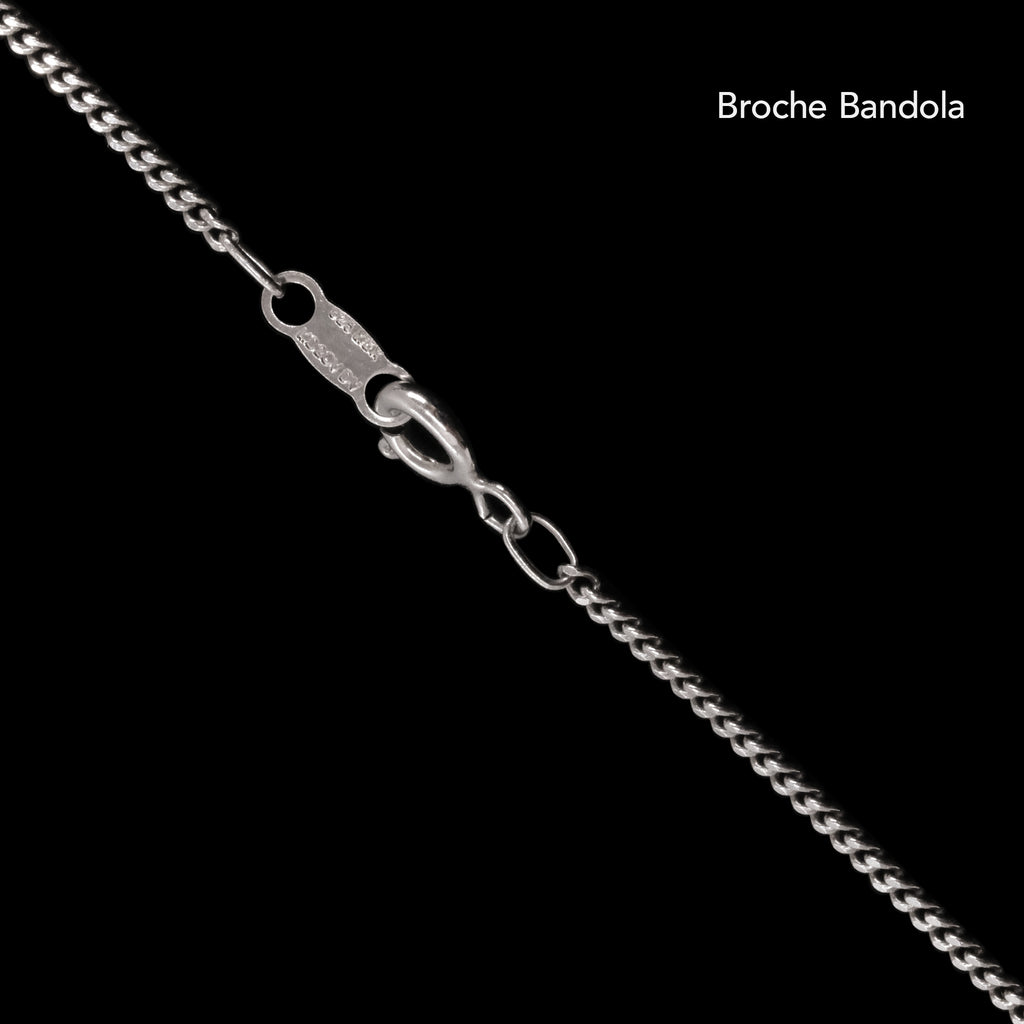 Tulum 2mm (Rhodium) Necklace