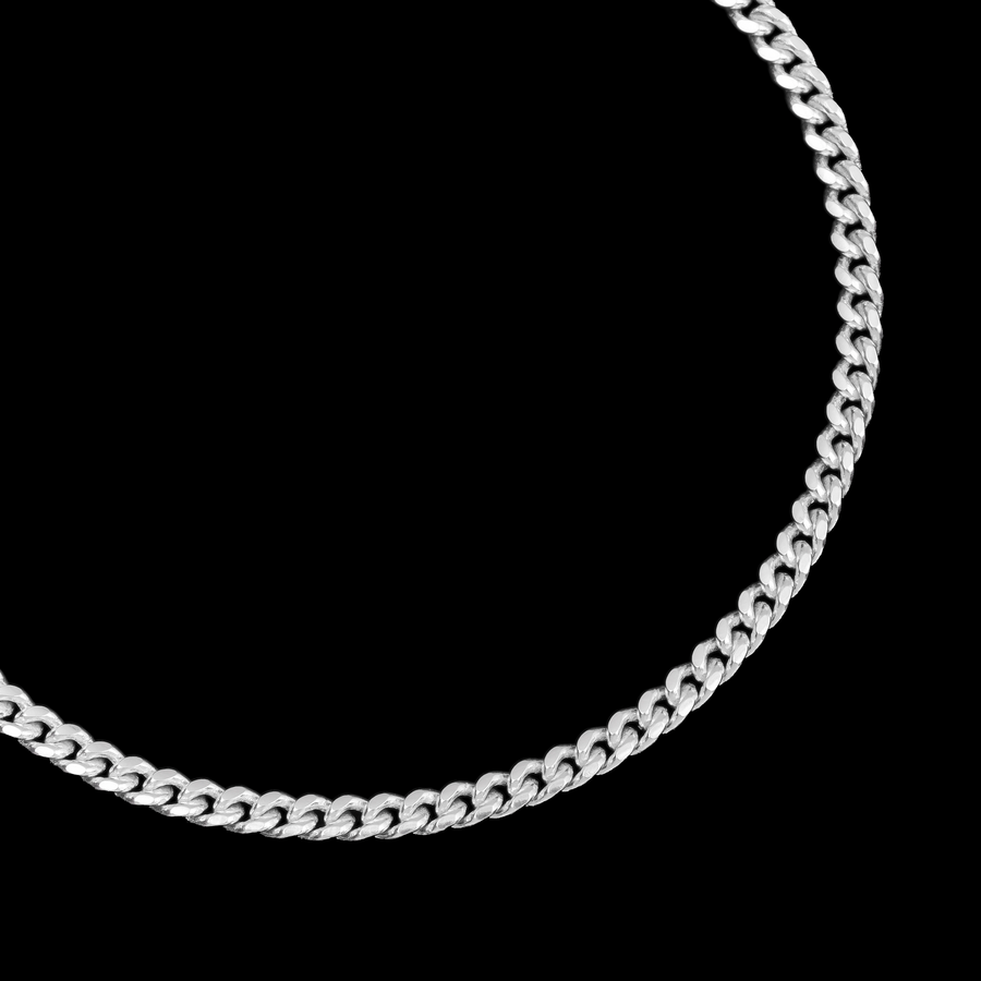 Beveled 3mm (Silver) Necklace