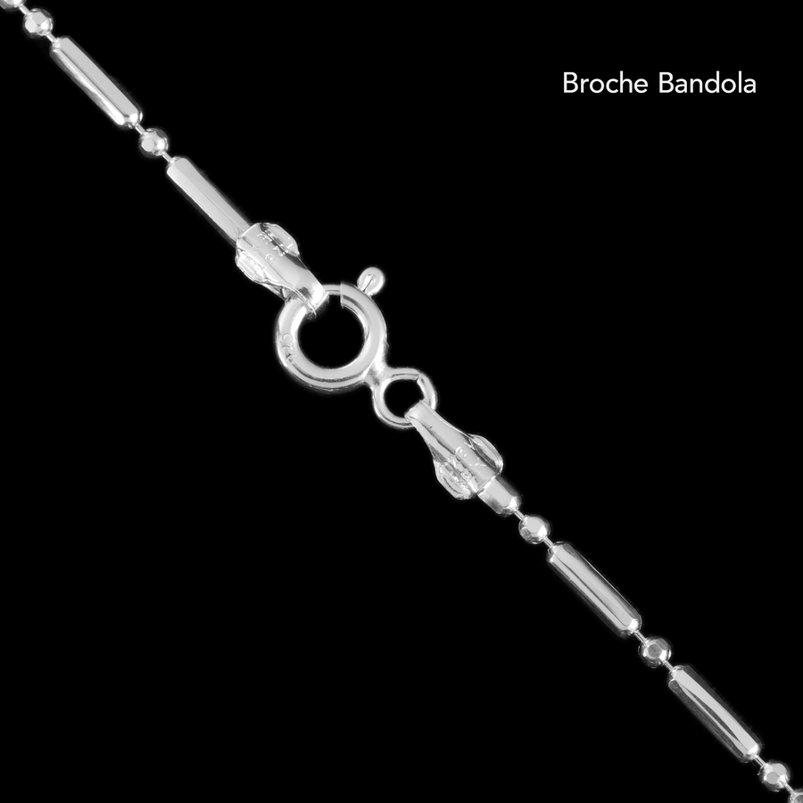 1x1 Short Diamond Beads (Silver) Chain