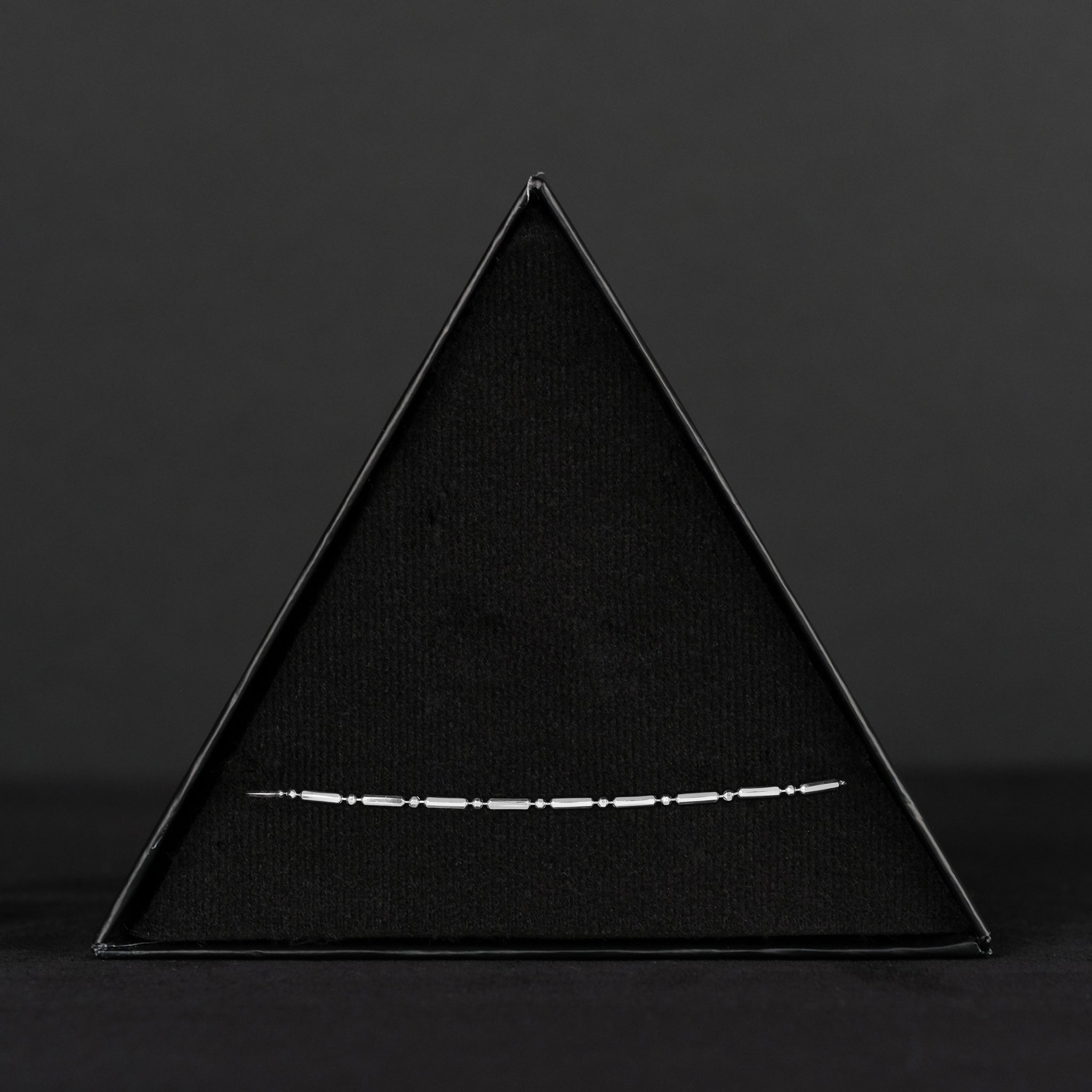 1x1 Short Diamond Balls (Silver) Bracelet