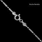 1x1 Short Diamond Balls (Silver) Bracelet