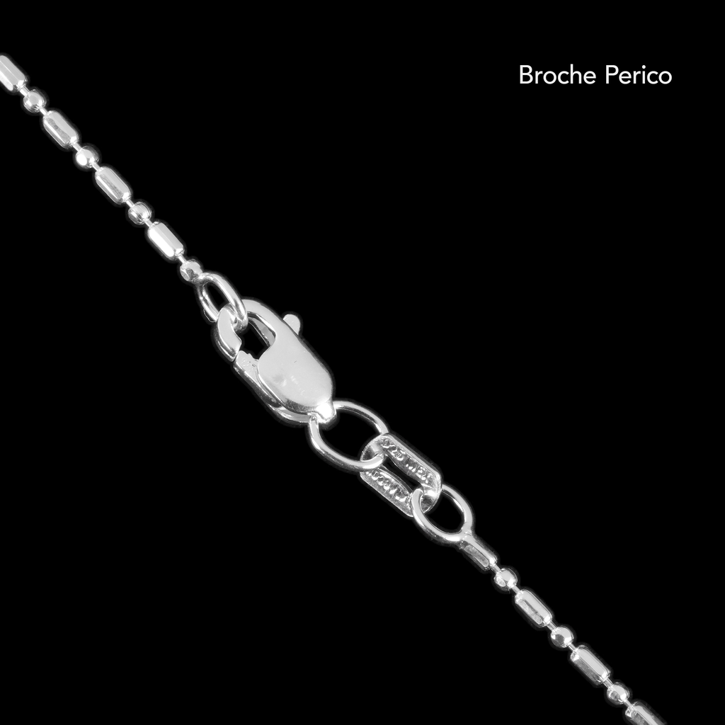 1x1 Diamond Beads (Silver) Chain