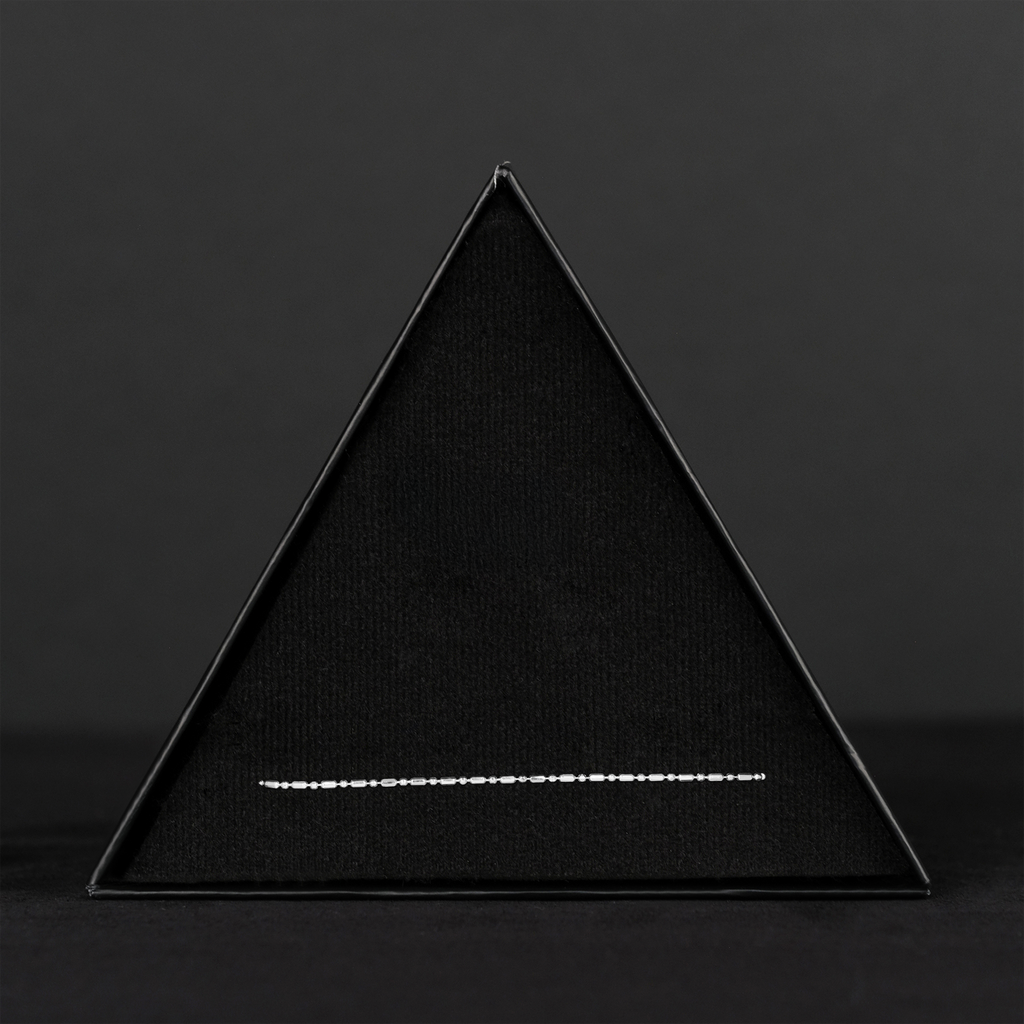 1x1 Diamond Beads (Silver) Bracelet