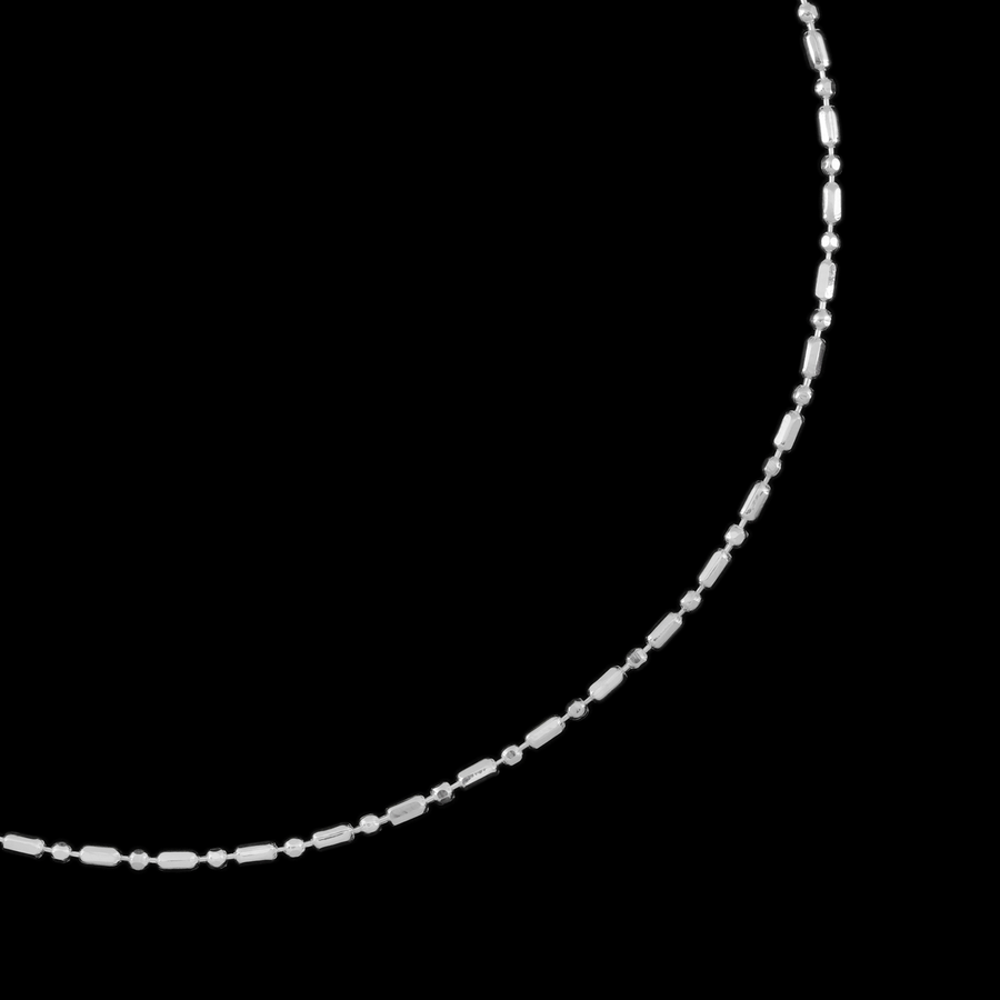 1x1 Diamond Beads (Silver) Bracelet