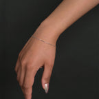 1x1 Diamond Beads (Silver) Bracelet