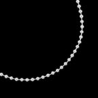 2.5mm Beads (Silver) Chain