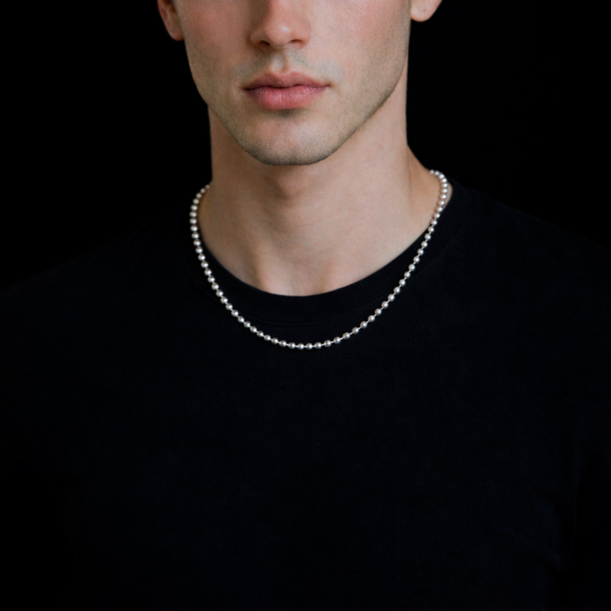 2.5mm Beads (Silver) Chain