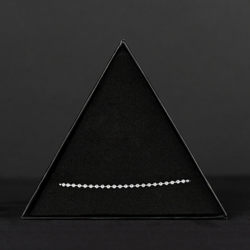 2.5mm Beads (Silver) Bracelet