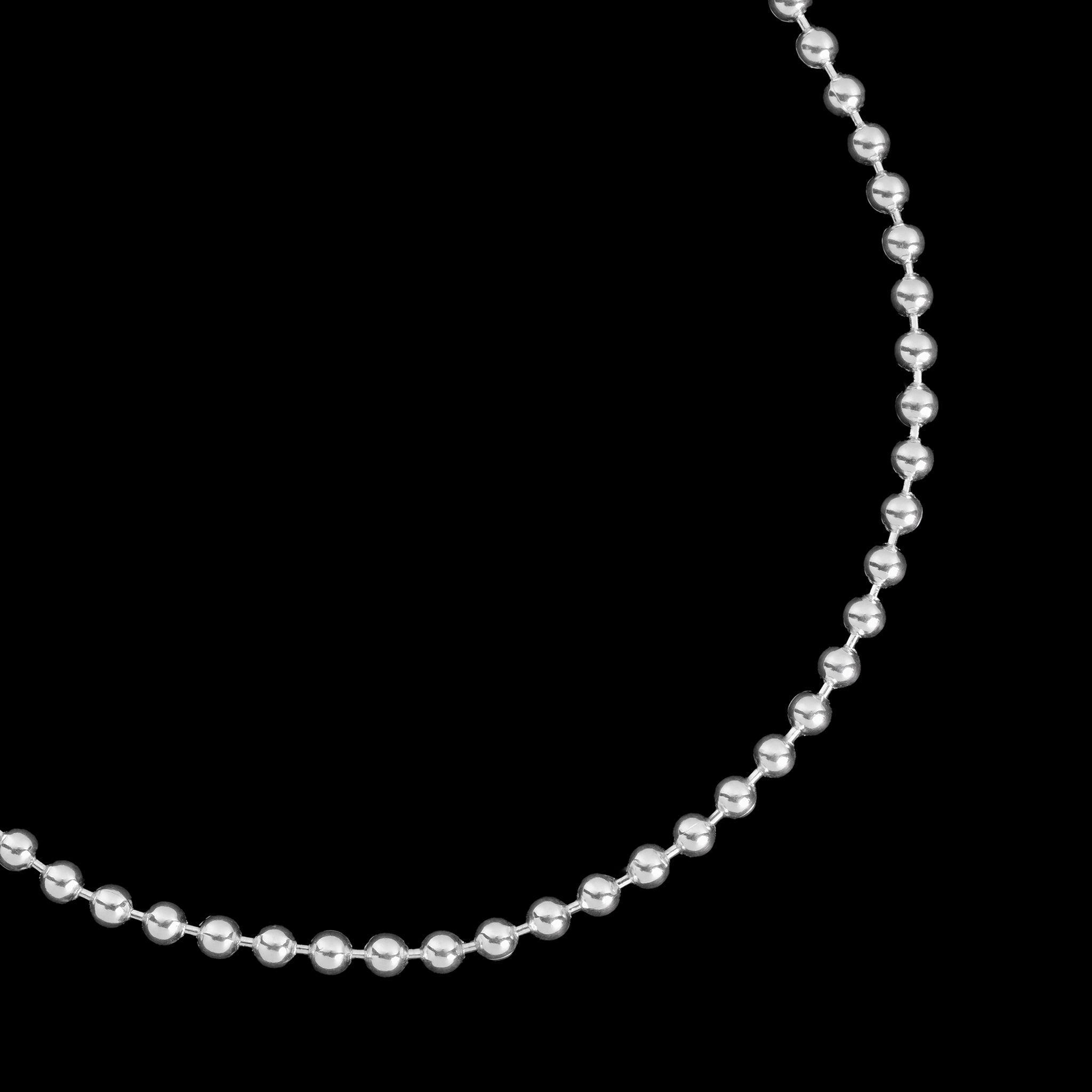 2.5mm Beads (Silver) Bracelet
