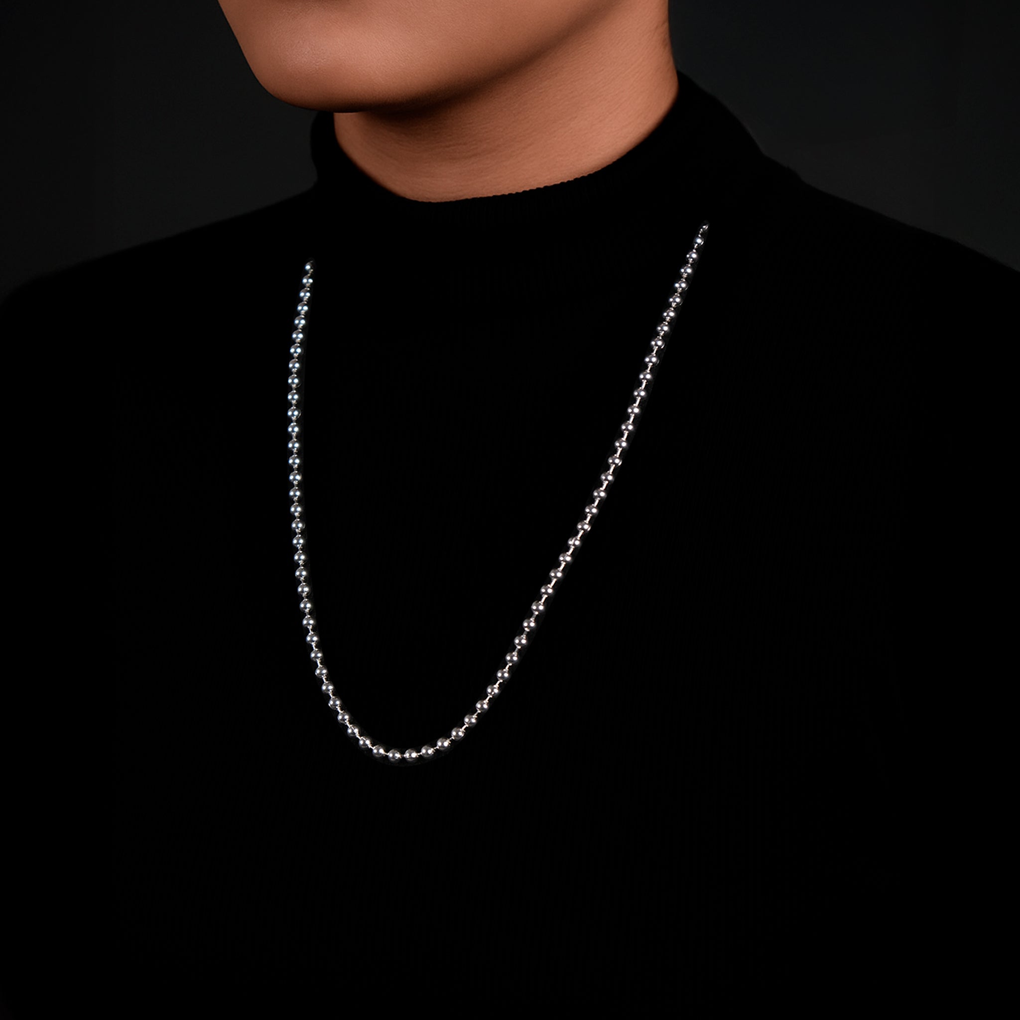 4mm Balls (Silver) Chain