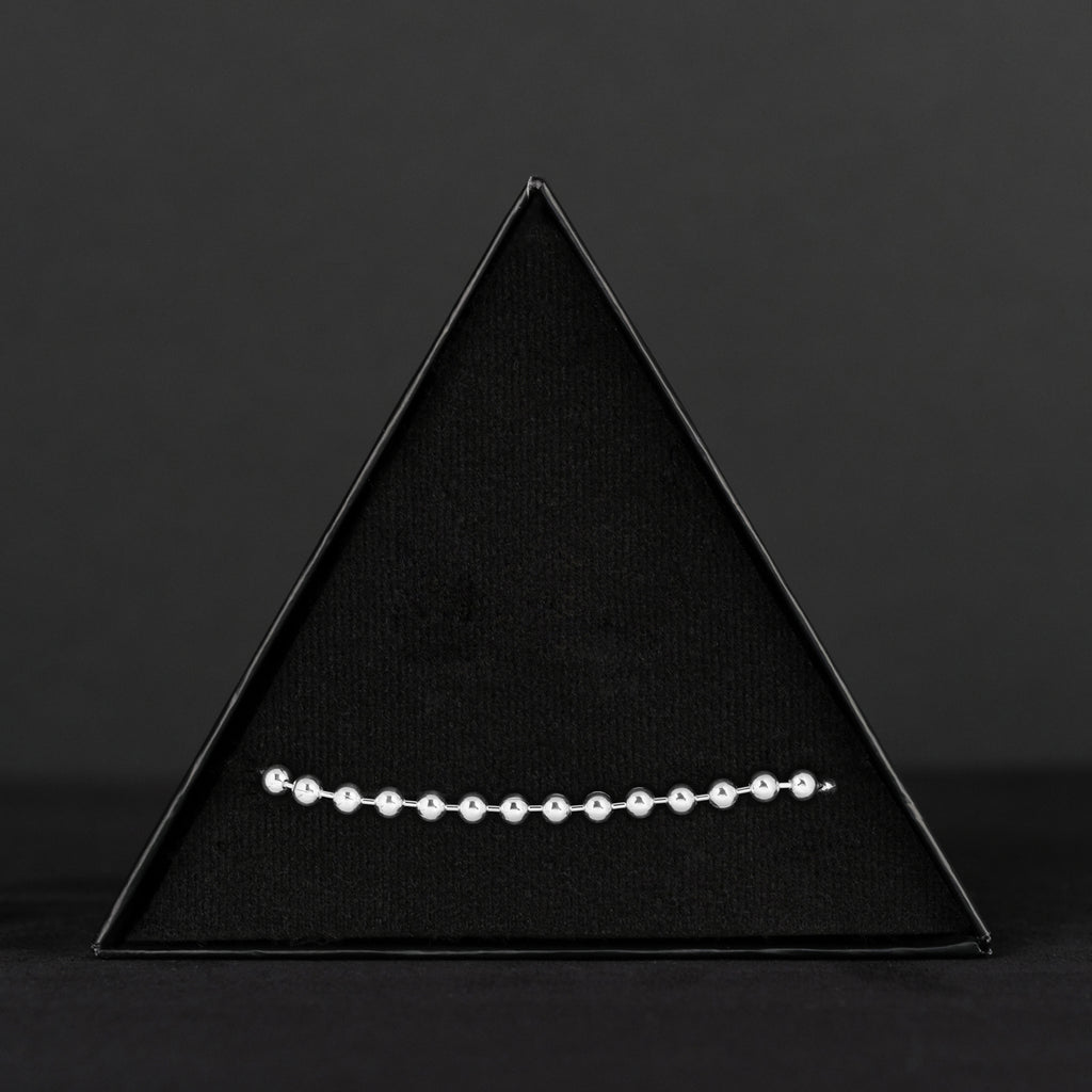 4mm Beads (Silver) Bracelet