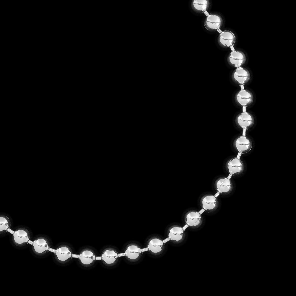 4mm Beads (Silver) Bracelet