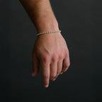 4mm Beads (Silver) Bracelet