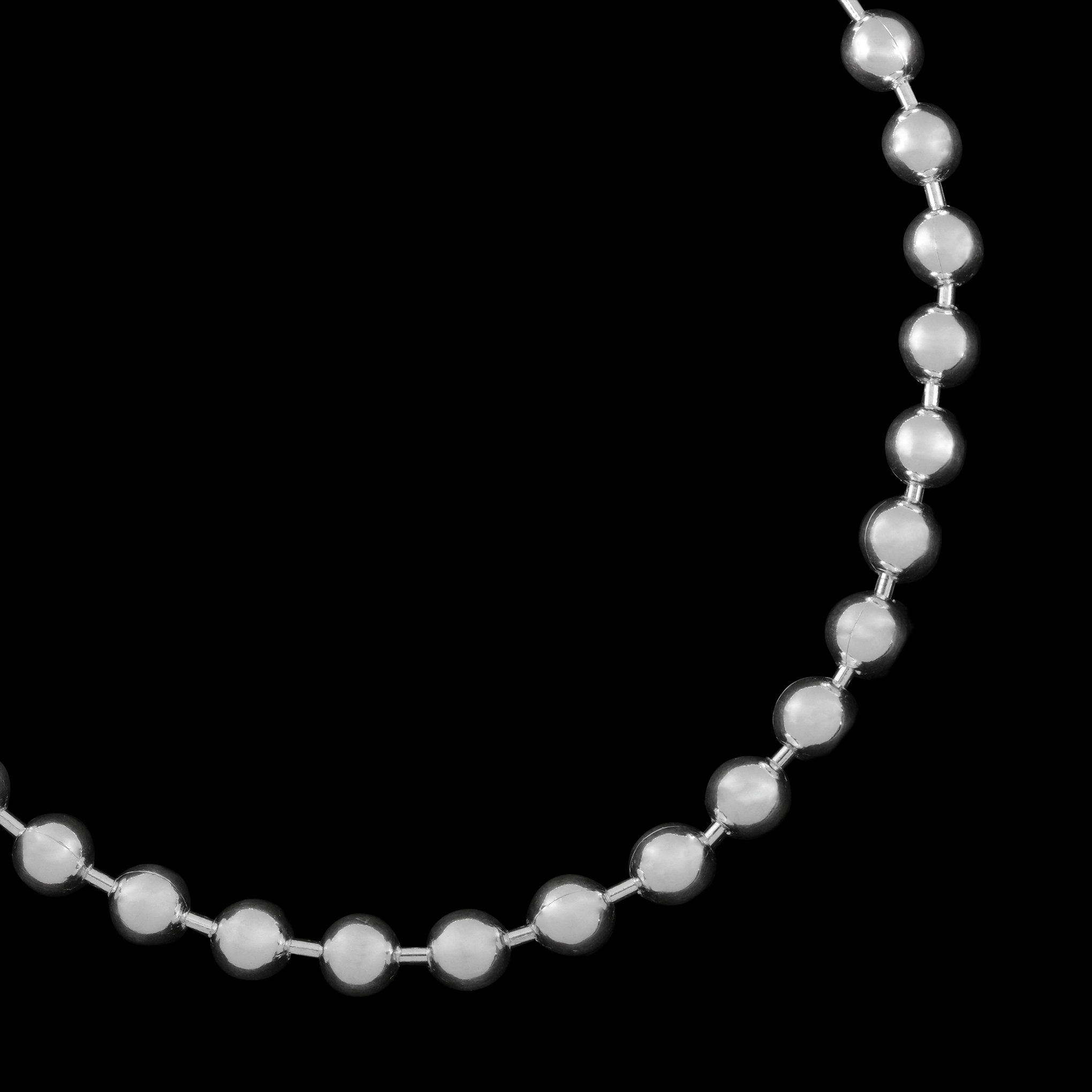5mm Beads (Silver) Chain