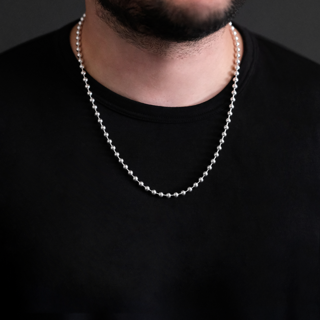 5mm Beads (Silver) Chain