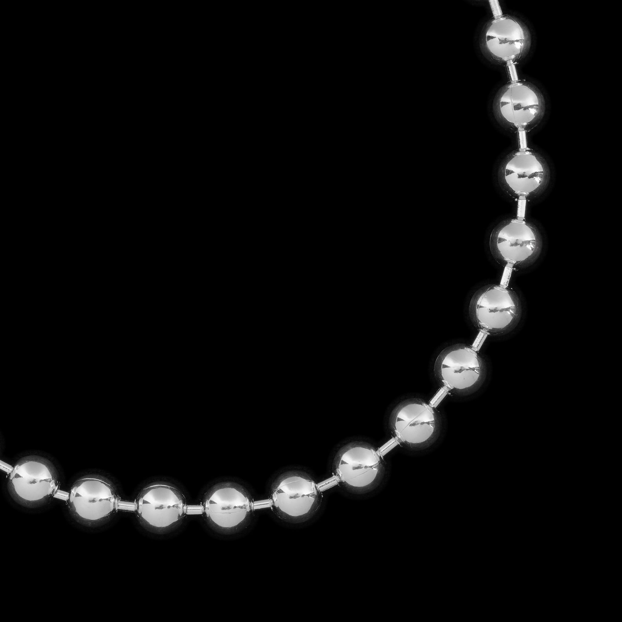 5mm Beads (Silver) Bracelet