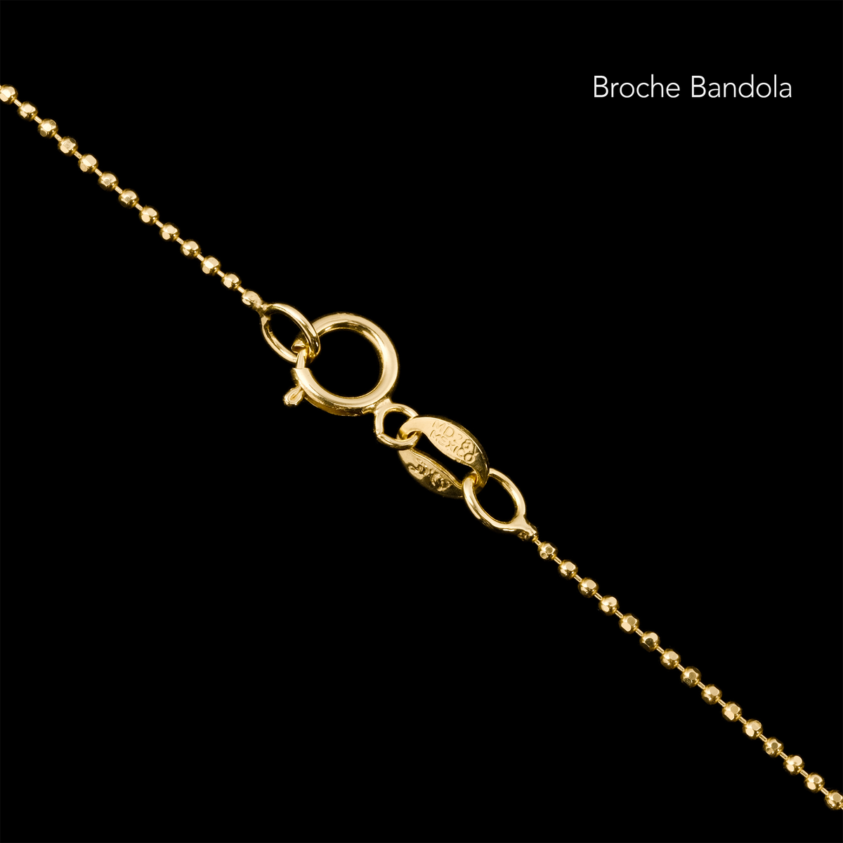 10K Solid Gold Beaded Chain