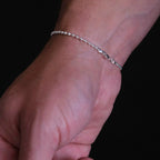 2.5mm Beads (Silver) Bracelet