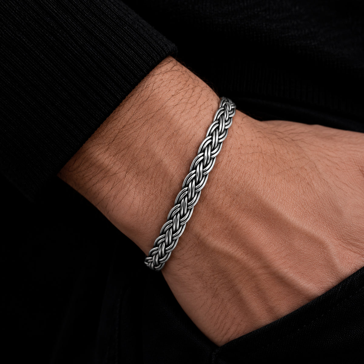 Braided Silver Bracelet