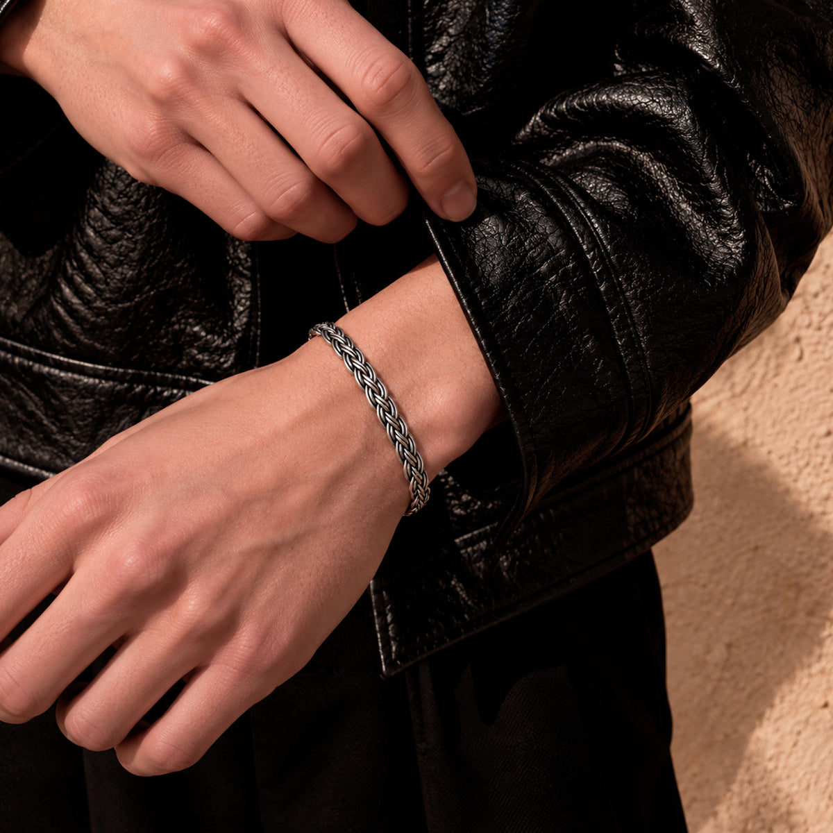 Braided Silver Bracelet