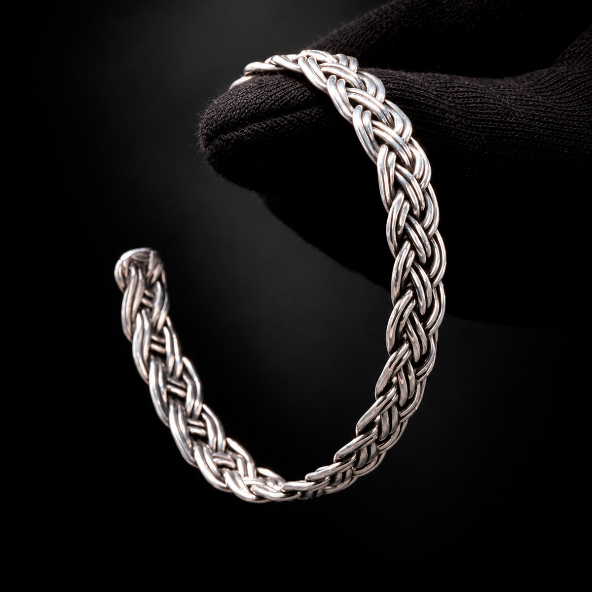 Braided Silver Bracelet