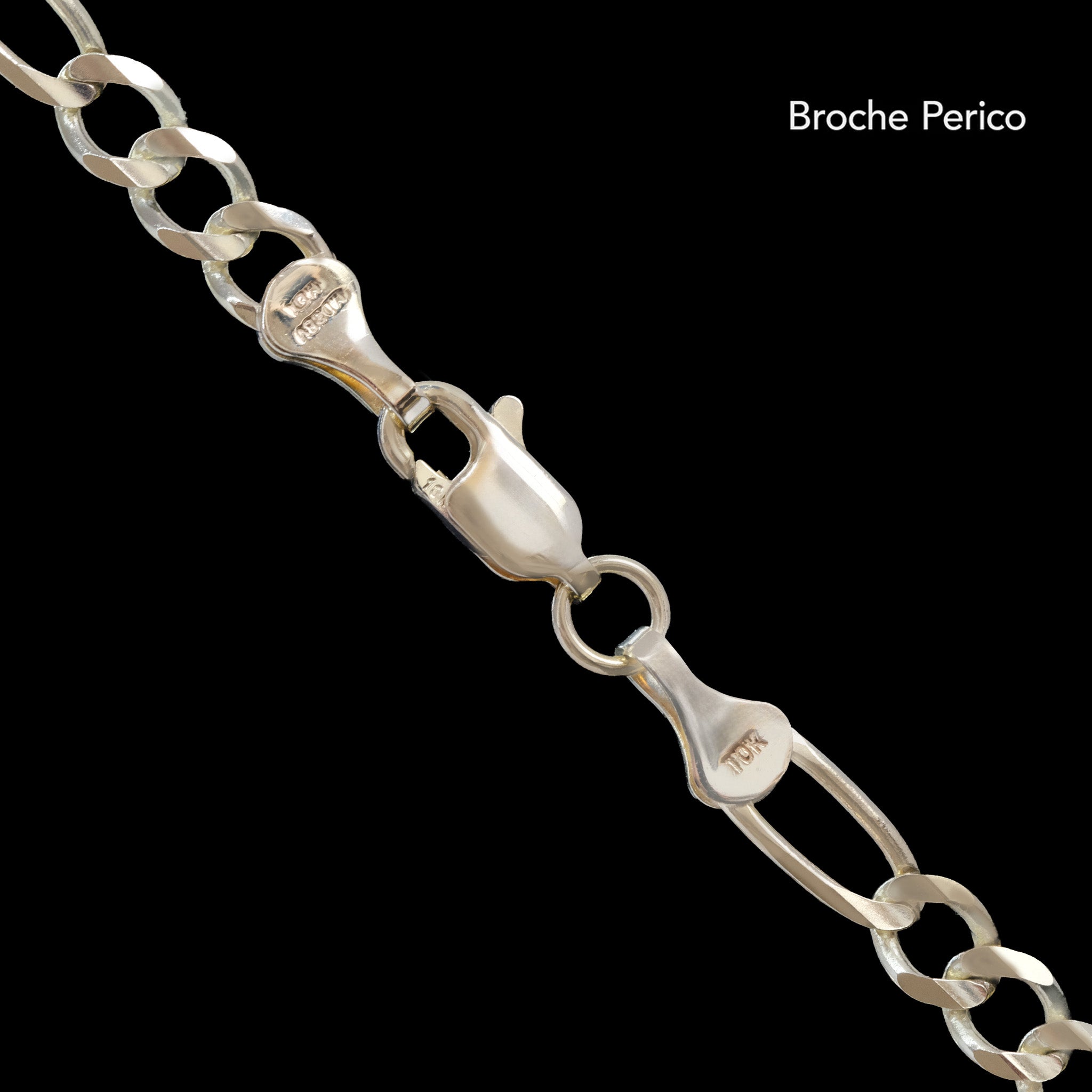 Figaro 3X1 Open 4mm (Solid Gold) Chain