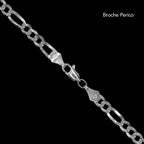 Figaro Cuban Zegrinada 5mm (Silver) Chain