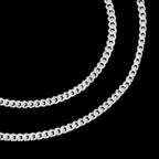 Set Cuban Link 3mm Plata