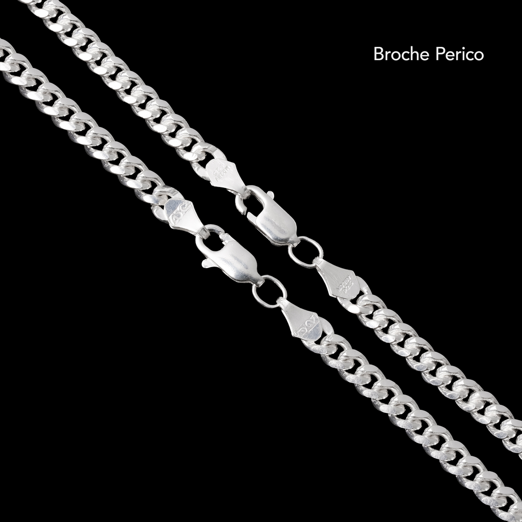 Set Cuban Link 4mm (Plata)